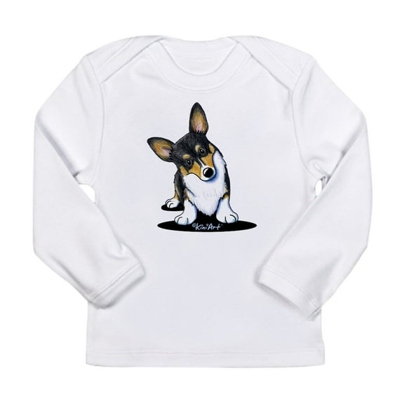 CafePress - Kiniart Tricolor Corgi Long Sleeve Infant T Shirt - Long Sleeve Infant T-Shirt