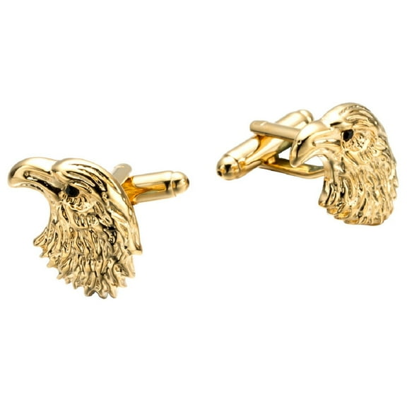 Longcreek Eagle Cufflinks for Men, American Bald Eagle Head Cufflinks, Viking Eagle Cuff Links, Gold Eagle Shirt Tuxedo Cufflinks, Punk Cufflinks French Cufflinks, Best Man Cufflinks