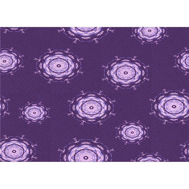 Ahgly Company Machine Washable Indoor Rectangle Transitional Purple Iris Purple Area Rugs, 3' x 5'