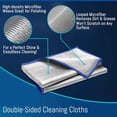 thumbnail image 3 of Streak Free Miracle Cleaning Cloth Easy Clean Pack of 8 Microfiber Dish Cloths Glass Polishing Lint Free for Kitchen Mirrors Wine Car, 3 of 4