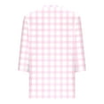 thumbnail image 3 of Aofany Womens 3/4 Sleeve Blouses Plus Size Loose Fit Plaid Womens Dress Tops for Women V Neck Tee Shirts, 3 of 3