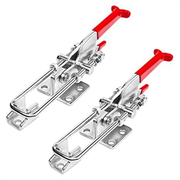 4Pack Toggle Clamps W/Adjustable U Bolt Latch, 90 Degree Vertical (40344) and Self-Lock (40341), 2 of Each