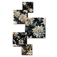 thumbnail image 3 of Designart "Dreamy Floral Glam In Crystal Diamonds" Abstract Wall Art Set Of 5 - Teal Glam Wall Living Room Decor Set, 3 of 6