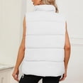thumbnail image 5 of Womens Puffer Vest Sleeveless Puffy Vests for Women Collar Jacket Zipper Coat with Pockets, 5 of 6