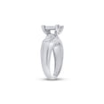 thumbnail image 4 of 10kt White Gold Round Diamond Cluster Bridal Wedding Engagement Ring 1/2 Cttw, 4 of 4