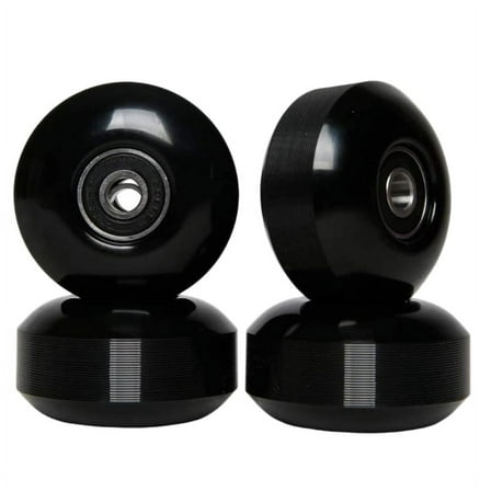 New Arrivals Skateboard Wheels with Bearings 52x30mm PU (Set of 4) Black