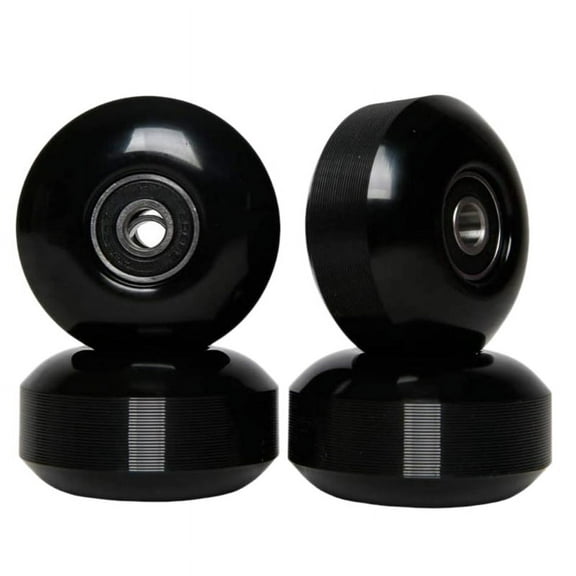 New Arrivals Skateboard Wheels with Bearings 52x30mm PU (Set of 4) Black