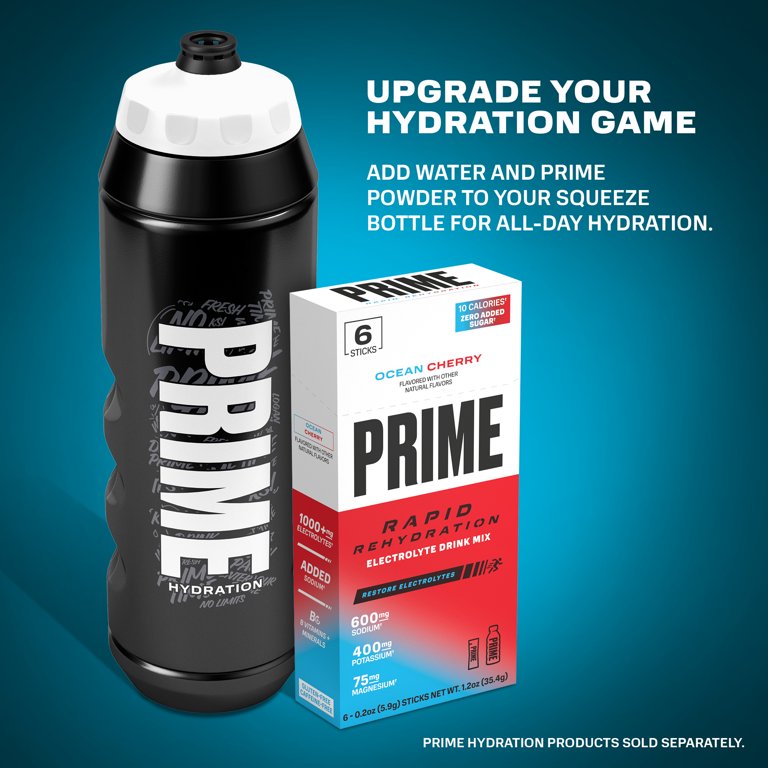 PRIME, Water Sports Bottle, 32 fl oz, Black Graffiti - Walmart.com