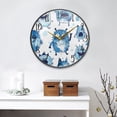 thumbnail image 4 of Acrylic Circular Clock 11.9x11.9 Inch Circular Clock Decorative Clock Creative Clock Dual-Purpose Clock Wall Clock Clock Decorate Your Space Little Blue Cartoon Monsters Cute, 4 of 9