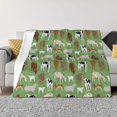 thumbnail image 1 of Fotbe Cows And Calves Manta de Franela con Estampado, Manta Ultrasuave para Cama, Sofá, Auto, Hipoalergénica y Antibolitas-80"x60", 1 of 6