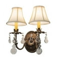 thumbnail image 2 of Meyda 214991 14 in. Chantilly 2 Light Wall Sconce - Cortez Gold, 2 of 5