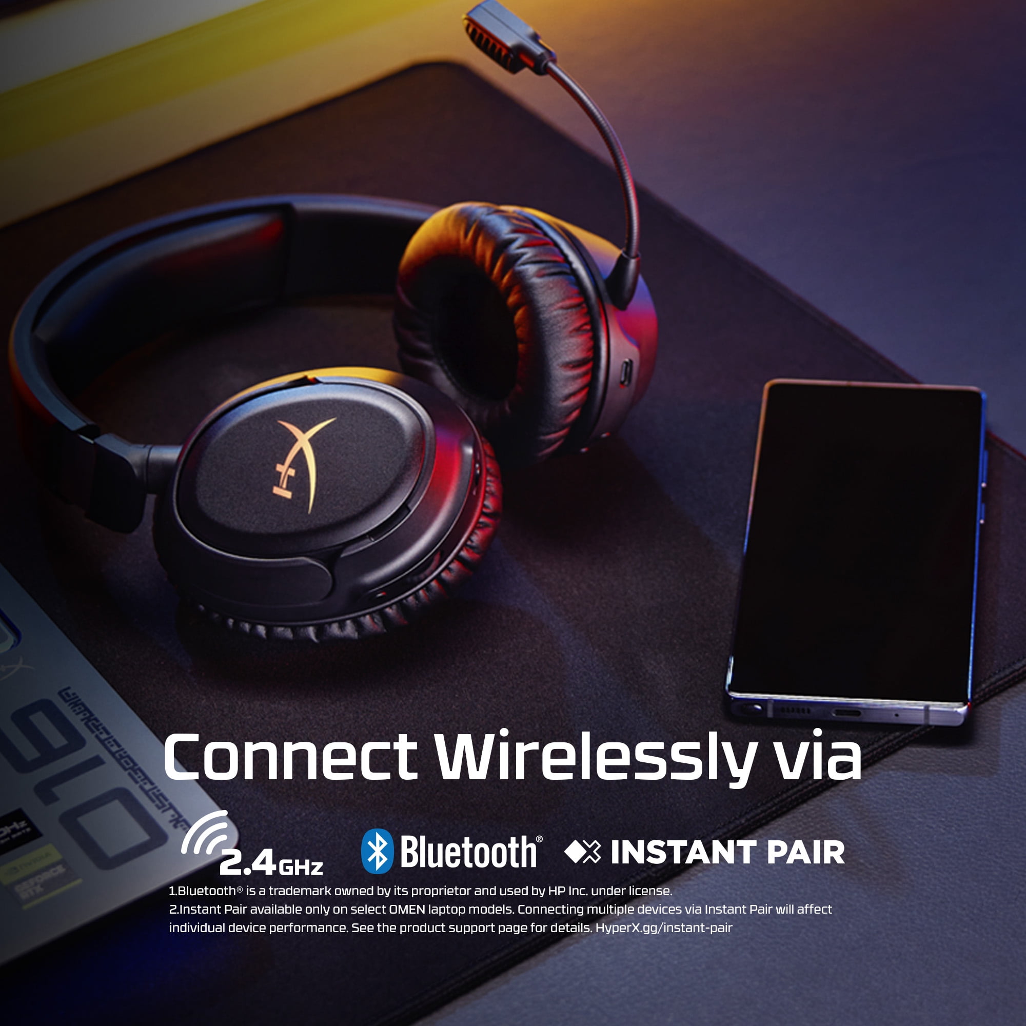 HyperX Cloud Flight 無線 HyperX Cloud Flight 2 - Wireless Gaming Headset (Black) - Walmart.com