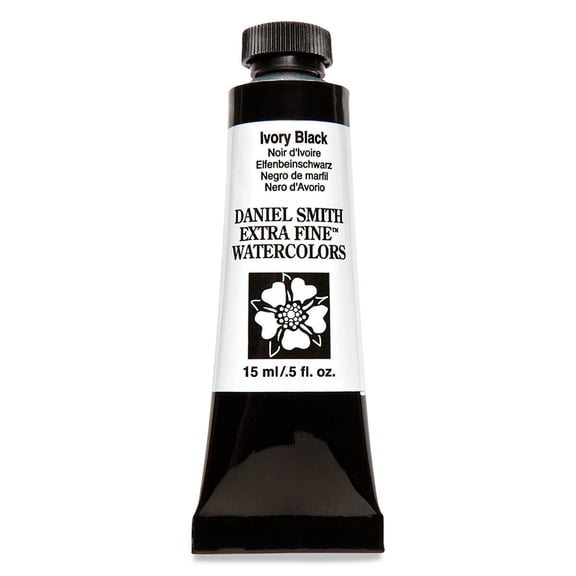 Daniel Smith Extra Fine Watercolor, 15 ml, Ivory Black