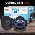 thumbnail image 3 of Par de Bocinas para Automóvil Pyle 5.25”, 200W, 3 Vias Cono de Polímero Azul Mejorado, Rodeo de Caucho Butílico No Fatigante, Frecuencia de 100-20kHz, Impedancia de 4 Ohmios y Bobina de Voz ASV de 1”, 3 of 7