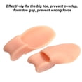 thumbnail image 3 of Ruiboury 2pcs Toe Separators SEBS Toe Spacers Relief Walking Spreaders Foot Correcting Tools, Skin Color, 3 of 7
