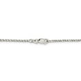 thumbnail image 3 of White Sterling Silver necklace Box chain Pendant 18 in 1.75 mm, 3 of 5
