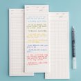 thumbnail image 4 of Shisuyan 3pcs Portable Planning Handbooks Pocket Note Pads Students Long Notepads, 4 of 9