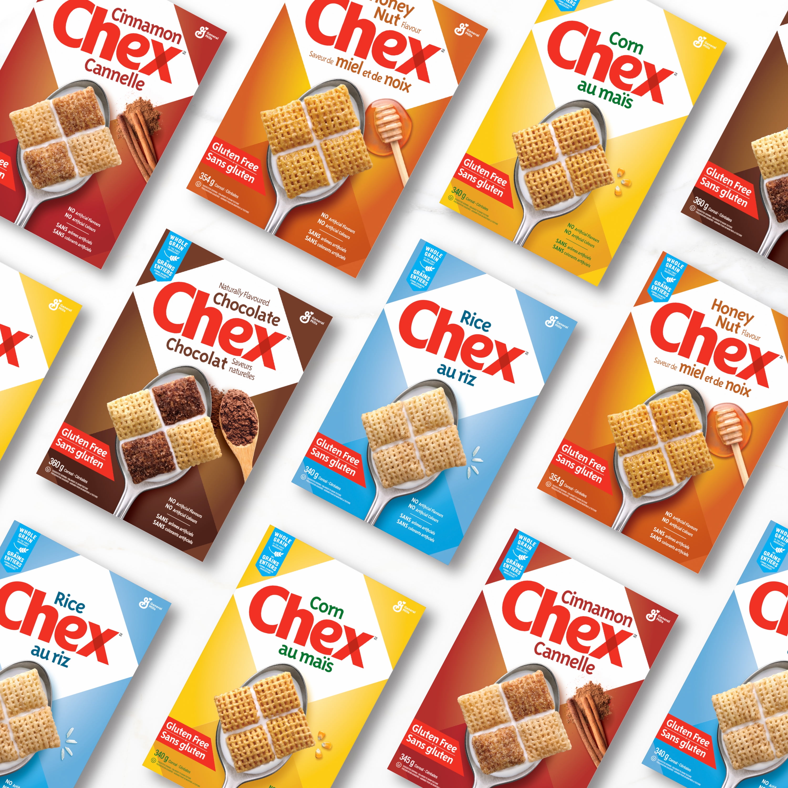 Cinnamon Chex Breakfast Cereal, Gluten Free, 345 g