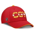 thumbnail image 3 of Men's Fanatics Red/Gold Calgary Flames Authentic Pro Rink Team Code Flex Hat, 3 of 4