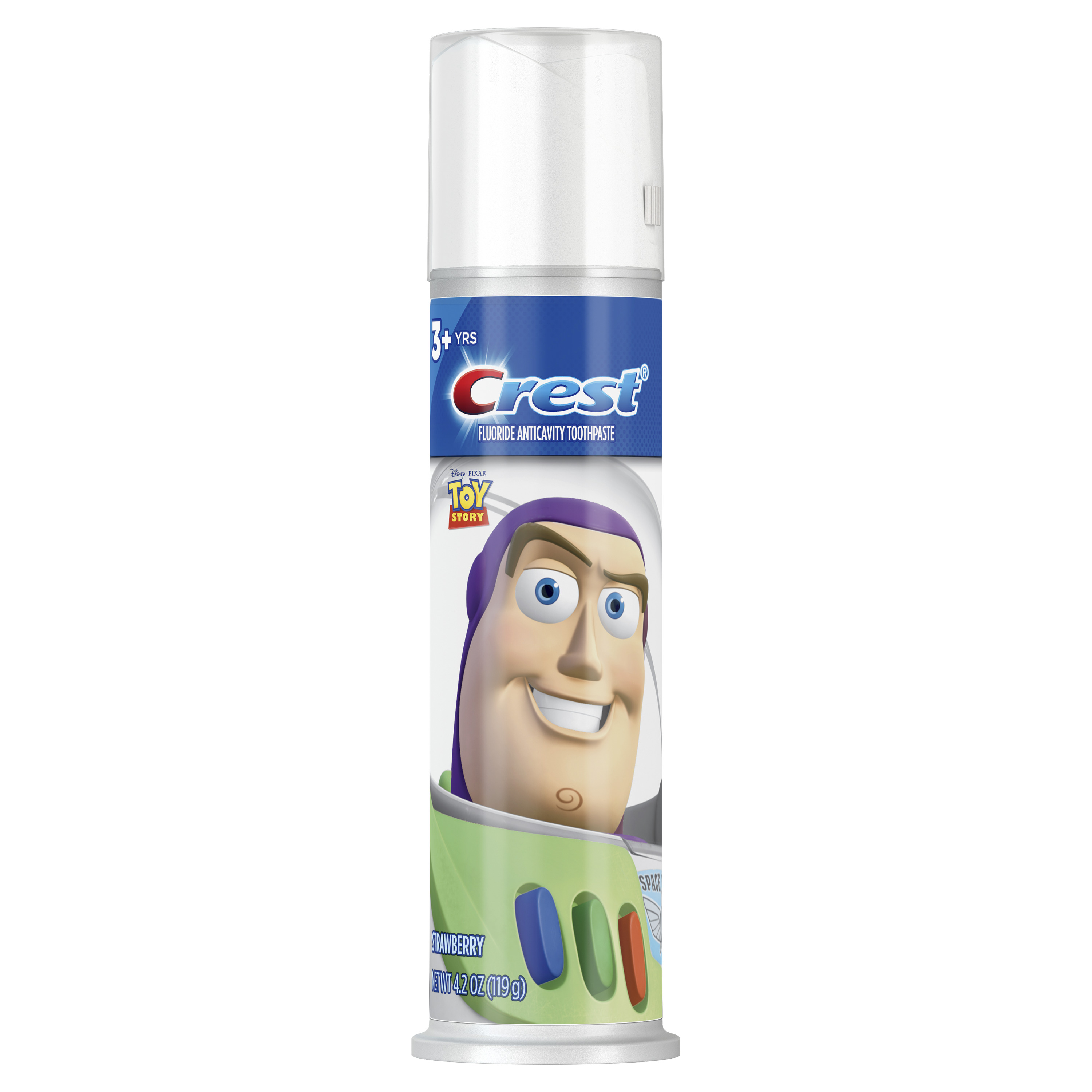 Crest Kids Disney Pixar Toy Story Toothpaste Pump, Strawberry, 4.2 oz