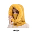 thumbnail image 3 of ZLight Ensemble de Bonnet d'Hiver avec Capuche pour Ski, Cyclisme, Camping, Randonnée, Bonnet Thermique pour Femmes, Jaune, 3 of 6