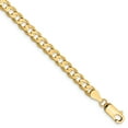 thumbnail image 1 of 14K Yellow Gold 4.5mm Open Concave Curb Chain, 1 of 4