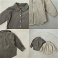thumbnail image 5 of Vedolay Boys Shirts Kids Autumn Baby Girls Long Sleeve Shirt Tops Coffee,100, 5 of 5
