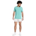 thumbnail image 2 of Pantalones cortos Under Armour tejidos para hombre, 5 pulgadas, color gris y negro, 2 of 5