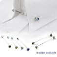 thumbnail image 1 of Broche para cuello de hombre con forma de diamante de 16 colores, fácil de usar, 1 of 1