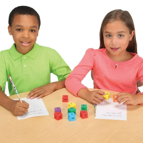 Really Good Stuff Make-A-Word Soft Touch Spanish Syllable Dice Game - 18 dice