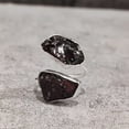 thumbnail image 2 of Natural Garnet Ring, Rough Garnet Adjustable Ring, January Birthstone, Double Stone, 925 Sterling Silver, Womens Ring, Christmas, Thanksgiving, Handmade, Statement Jewelry, Rough Gemstone Jewelry, 2 of 5