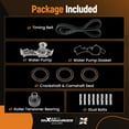 thumbnail image 4 of maXpeedingrods Engine Timing Belt Kit with Water Pump for Nissan Frontier 1999-2004, Pathfinder 1996-2000, Xterra 2000-2004, infiniti QX4, 3.3L V6 SOHC 13028-0B700 13070-42L00, 4 of 7