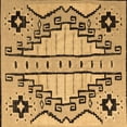 thumbnail image 1 of Ahgly Company Indoor Square Abstract Brown Modern Area Rugs, 7' Square, 1 of 4
