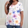 thumbnail image 2 of Camisas de Manga Larga para las Mujeres Cuello Redondo Impreso de Ajuste Suelto, Top de Moda de Verano Sexy para el Uso Diario, 2 of 8