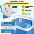 thumbnail image 5 of BENTISM Electric Cooler and Warmer Portable Car Fridge 32L/34Qt, Plug in Refrigerator with Collapsible Handle, 110V AC Home Power Cord & 12V Car Adapterfor Car and Home, 5 of 9