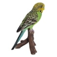 thumbnail image 2 of Hi-Line Gift Budgie on Branch 7” Green Animal Garden Statue, Incredibly Realistic, 2 of 7