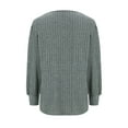 thumbnail image 2 of Lenago Sweaters for Women Trendy Plus Size Fashion Long Sleeve Loose Solid Color Blouse Pullover Sweaters Jumper, 2 of 3
