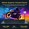 thumbnail image 4 of ASUS Vivobook 14" FHD Business Laptop, Intel i7-1355U, 40GB RAM, 3TB Storage(2TB SSD+1TB Docking Station Set), Intel UHD Graphics, Anti Glare Coating, Windows 11 Home, Blue, 4 of 9