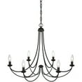 thumbnail image 4 of MRN5006IB Quoizel Lighting Mirren Chandelier 6 Light Steel     -Traditional Installation, 4 of 10