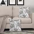 thumbnail image 7 of Black Toile Pillow Covers 20x20 Inch Set of 2 Black and White French Country Cotton Linen Decorative Throw Pillow Case English Cottage Vintage Cushion Cover for Bedroom Sofa Living Room Home Decor, 7 of 7