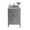 Gray, variant on 24 Inch Single Sink Brown Cabinet Bathroom Vanity With White Stripes Countertop - Laviva