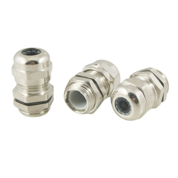 3 Pcs PG7 3.0-6.5mm Stainless Steel Waterproof Joint Cable Gland