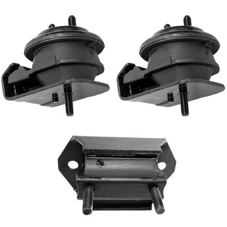 4M Auto Parts Front Left Right Engine Mounts & Rear Transmission Mount 3PCS Part Numbers. 8093 8093 8814