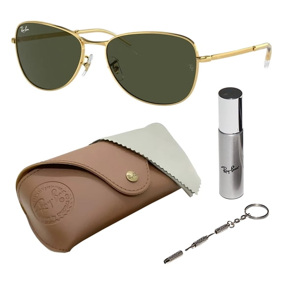 Ray-Ban RB3733 Pilot Shaped Non-Polarized Sunglasses for Men & Women - Includes Official RAYBAN Eyewear Kit - Ideal Formal & Casual Wear Sunglasses - Grey Lens