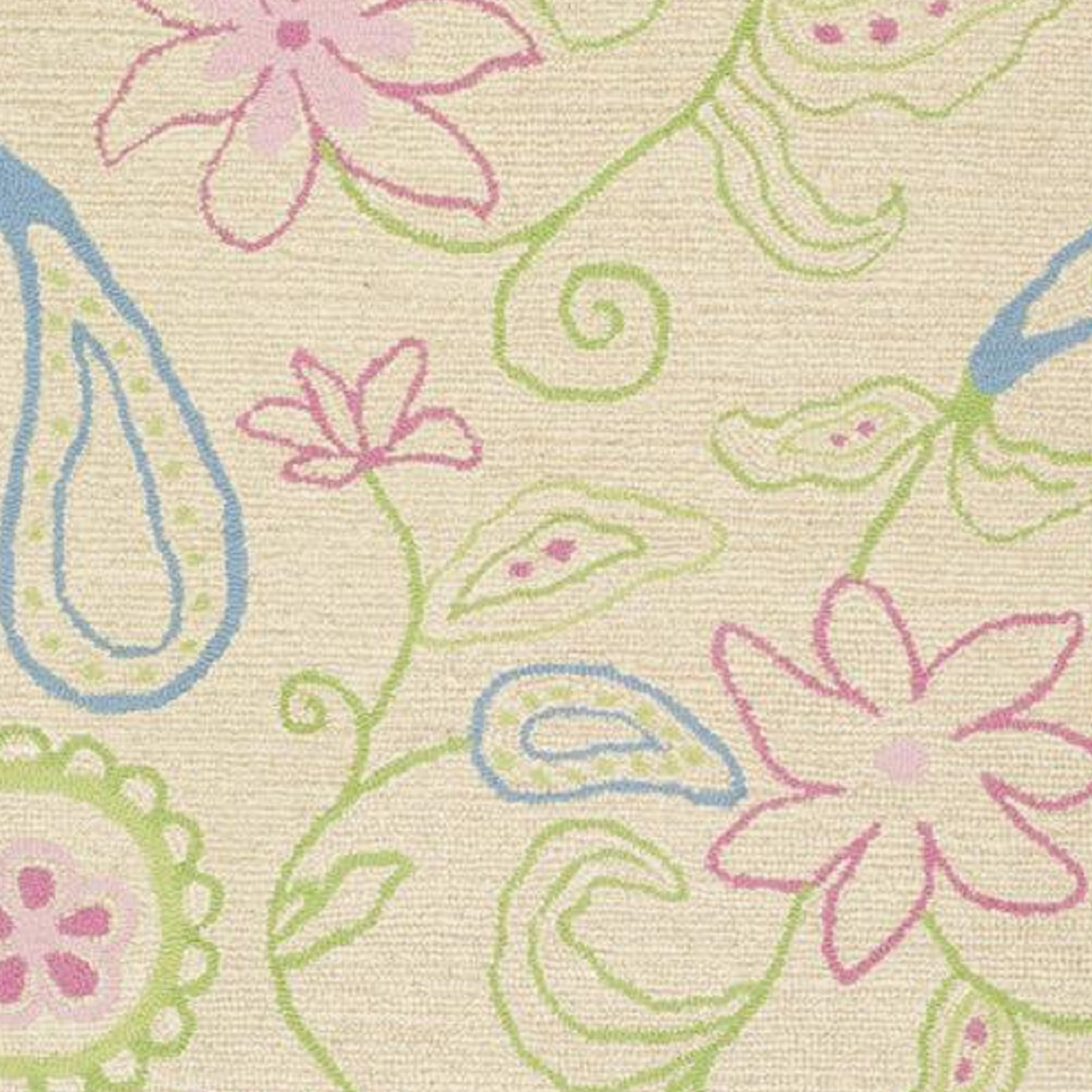 SAFAVIEH Kids Collection SFK362A Handmade Ivory/Blue Rug