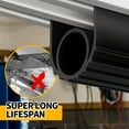 thumbnail image 5 of propuri Garage Door Seal - Pre-drilled Aluminum Track Retainer Kit, Easy to Install, Durable U+O Ring Combination Garage Door Weather Stripping Kit, Black16FT, 5 of 6