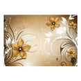 thumbnail image 2 of Tiptophomedecor Peel and Stick Floral Wallpaper Wall Mural - Brown Rhapsody - Removable Wall Decals, 2 of 3