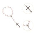 thumbnail image 4 of Pulsera de cruz religiosa,Pulsera de cruz religiosa Colgante de joyería clásico,Pulsera de cuentas de cruzado Encanto de estilo vintage,Pulsera de cruz con crucifijo de Jesús, 4 of 7