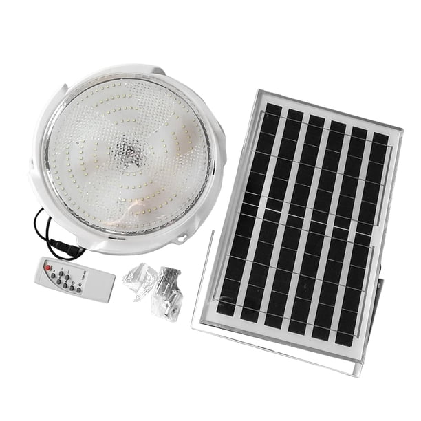 Lámpara de techo solar, luz solar para cobertizo, IP65, lámpara de cenador impermeable con control remoto para diámetro 24 cm