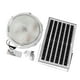 thumbnail image 1 of Lámpara de techo solar, luz solar para cobertizo, IP65, lámpara de cenador impermeable con control remoto para diámetro 24 cm, 1 of 9